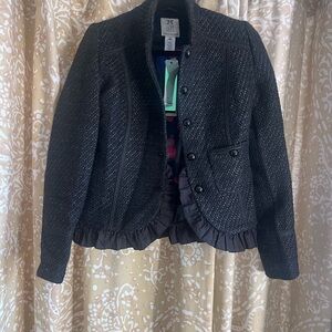 Wool Gallery Dept Black Textured Blazer